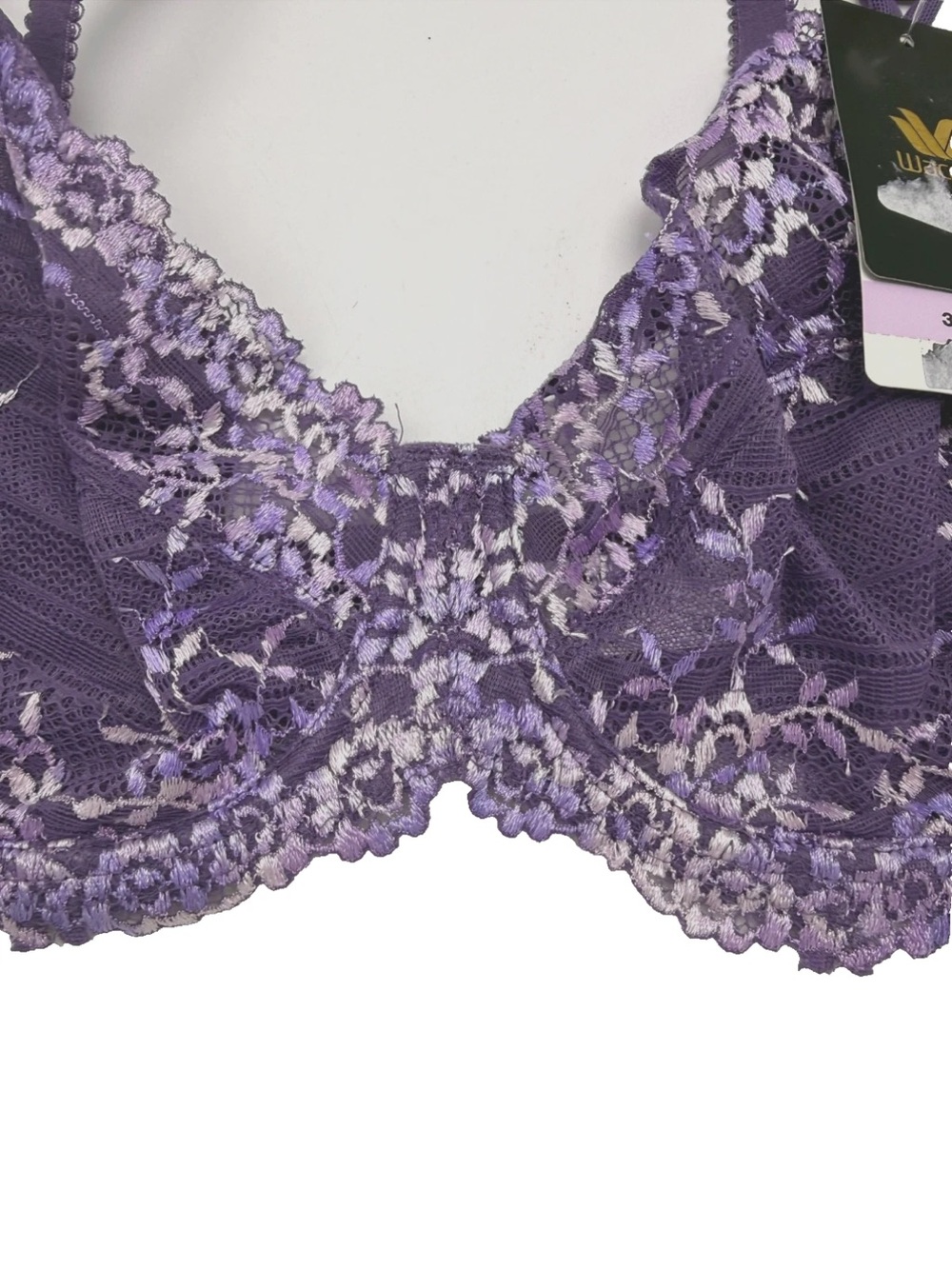 Wacoal Embrace Lace Underwire bra 34D Grape Compote - Picture 6 of 7